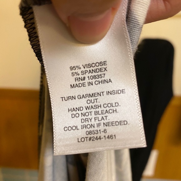 NWT ANA Short Sleeve Two Tone Maxi Dress - Picture 6 of 7